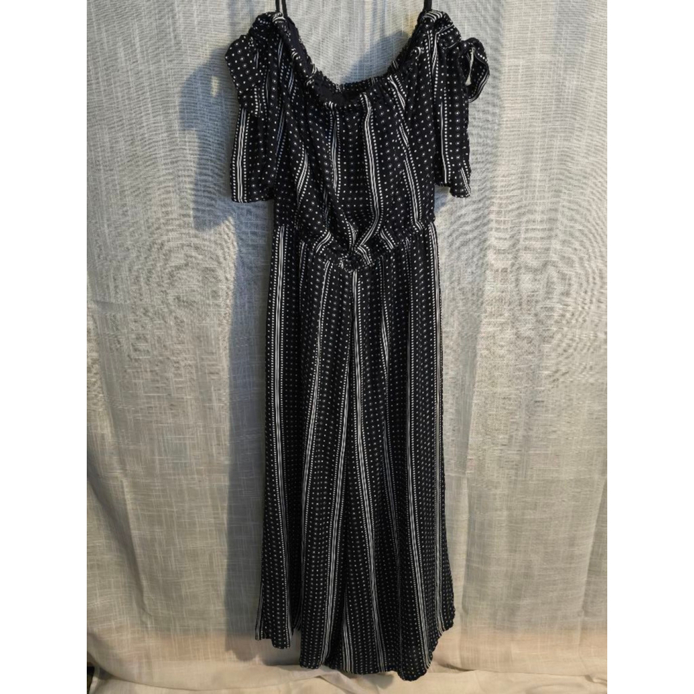 Women's‎ A.U.W Jumpsuit Size 6 Navy Blue and White - Picture 8 of 8